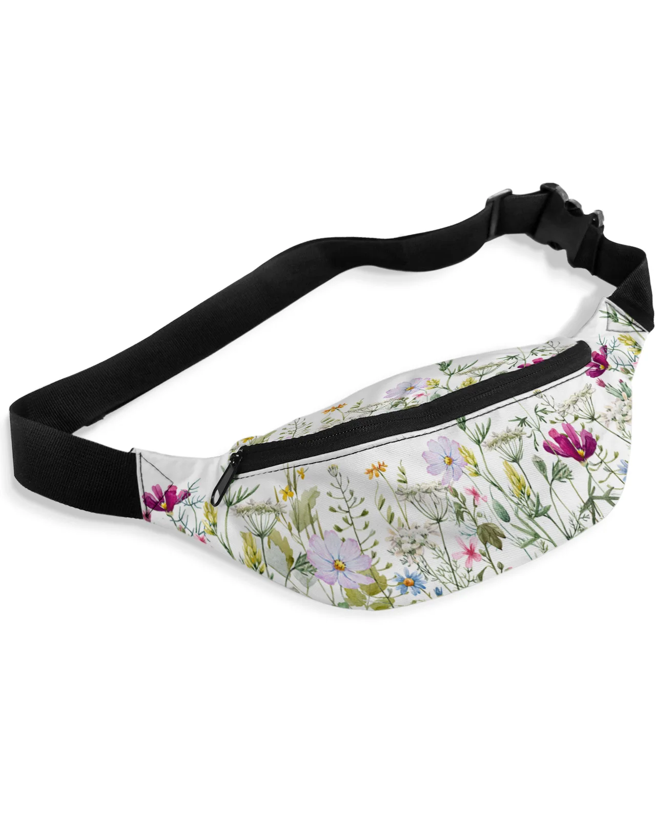 Поясная чанта Spring Flower Vanilla Wildflower Женски Мъжки скута чанти голям капацитет Поясная Унисекс чанта през рамо нагрудная чанта
