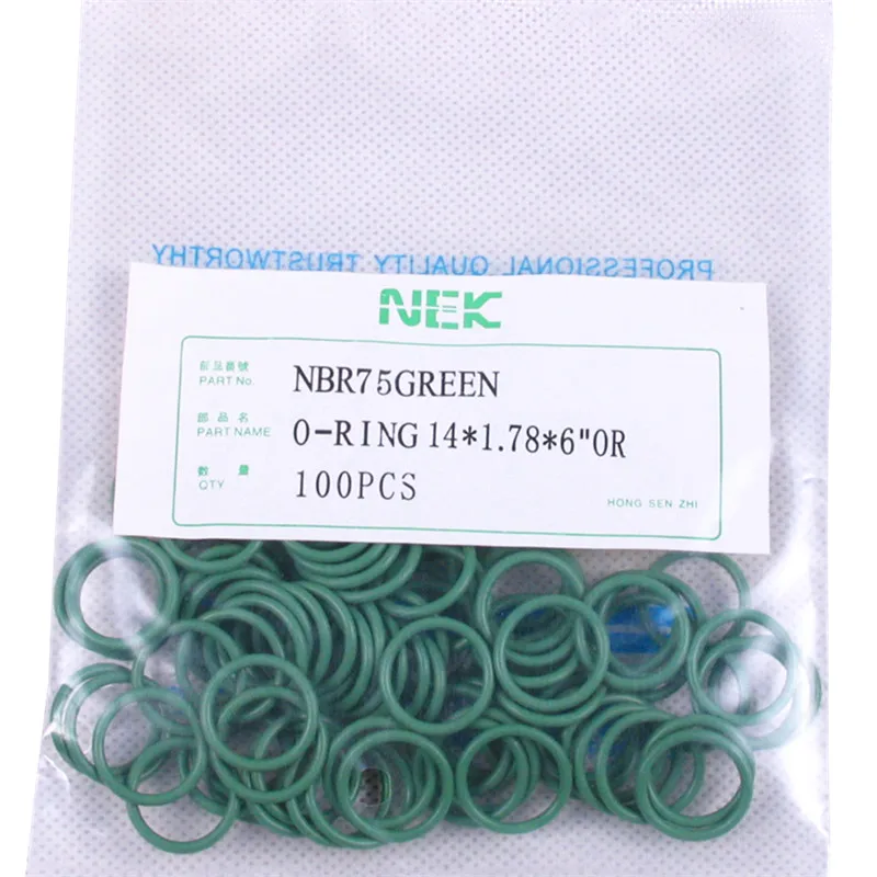 (14*1,78 mm) #12 Комплекта запечатване на пръстени от каучук R12 NBR, устойчиви на висока температура за автомобилен вентил на климатика 3/8 1/2 5/8 3/4