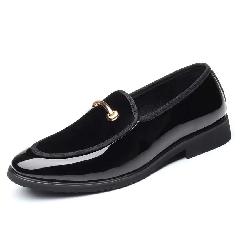 Нови мъжки модел обувки Shadow от лачена кожа, луксозни модерни сватбени обувки за булката, мъжки луксозни оксфордские обувки в италиански стил, Голям размер 48