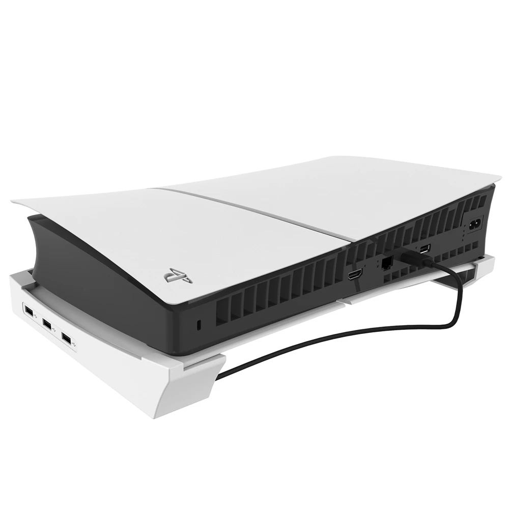 За конзола PS5 slim Хоризонтална поставка за Playstation 5 slim с цифрови и оптични устройства, както, основен държач за стена, аксесоари