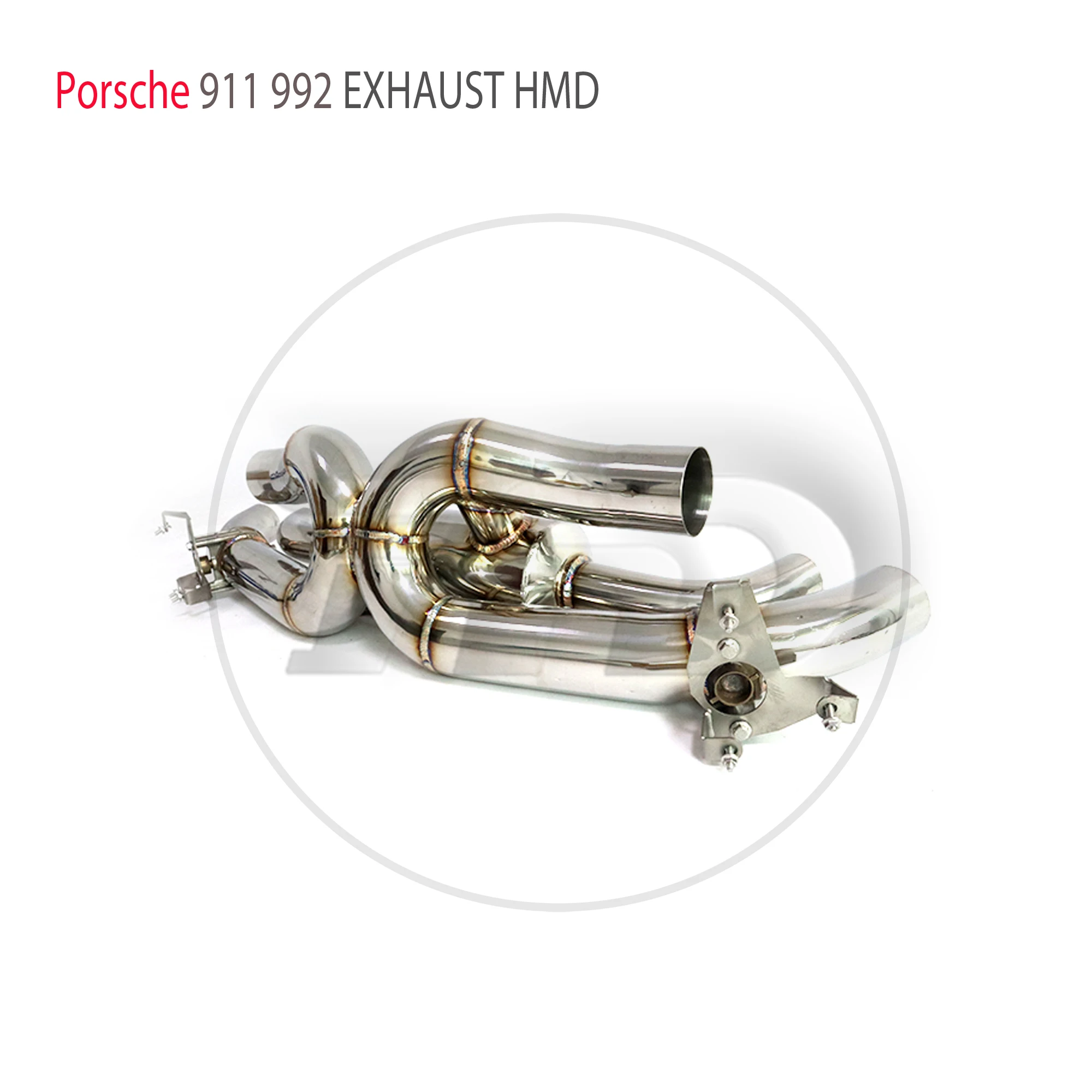 Изпълнението на изпускателната система HMD от неръждаема стомана Catback за Porsche 911 992 Carrera S X-pipe на ауспуха