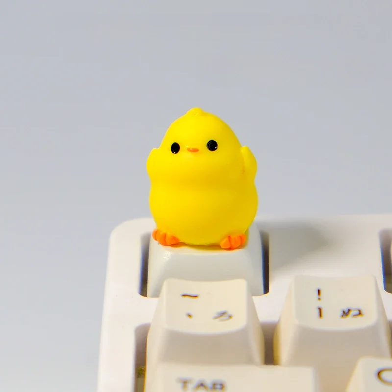 Капачки за ключове MiFuny Yellow Chick, хубава шапка, за да се клавиатура от 3D-смола XDA Profile, обичай капачка за ключове за ръчна работа за аксесоари за механични клавиатури