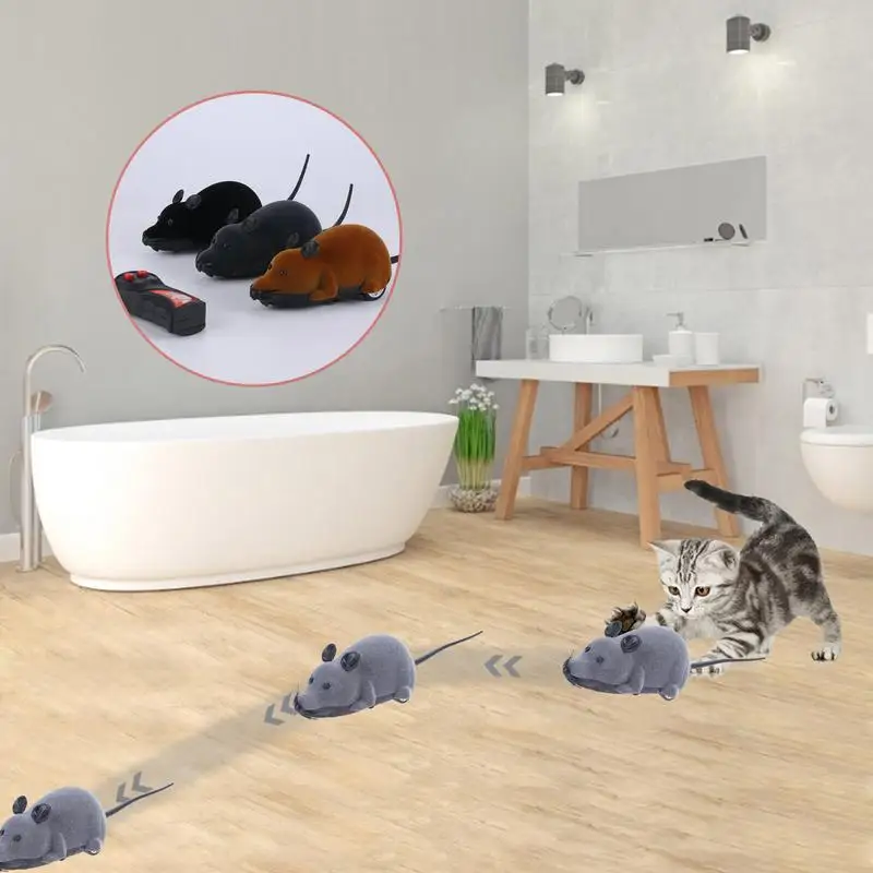 Роботизирана Мишката Cat Toy Electronic Motion / Движещи се Играчки За Котки Безжична Електронна Мишката е най-Добрият Подарък За Вашите Котки, Кучета, домашни любимци,