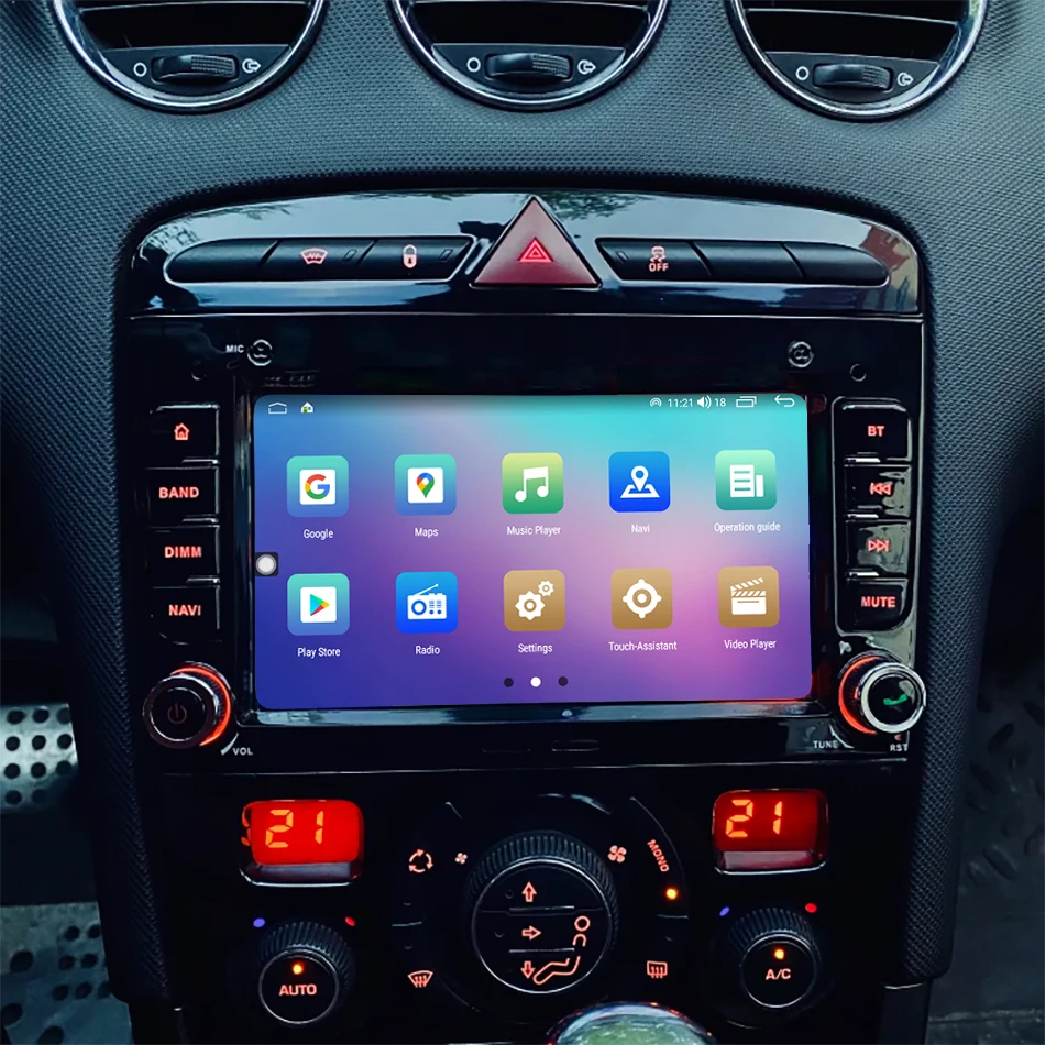 Радио Android Главното Устройство Автомобилна GPS Система За Peugeot 308 408 T7 2007 2008 2009 2010 2011 2012 2013 2014 2015 2016 2017 2018 2019
