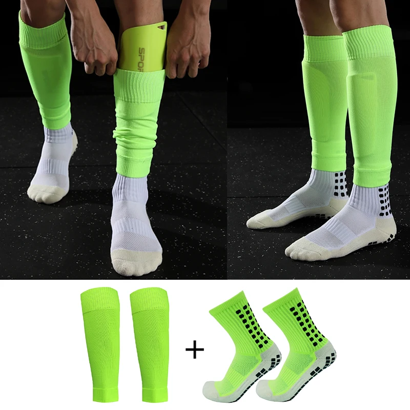 комплект подходящ за по футбол за възрастни 1 высокоэластичный калъф за футболни краката спортен калъф за футболни краката футболни чорапи външно защитно облекло