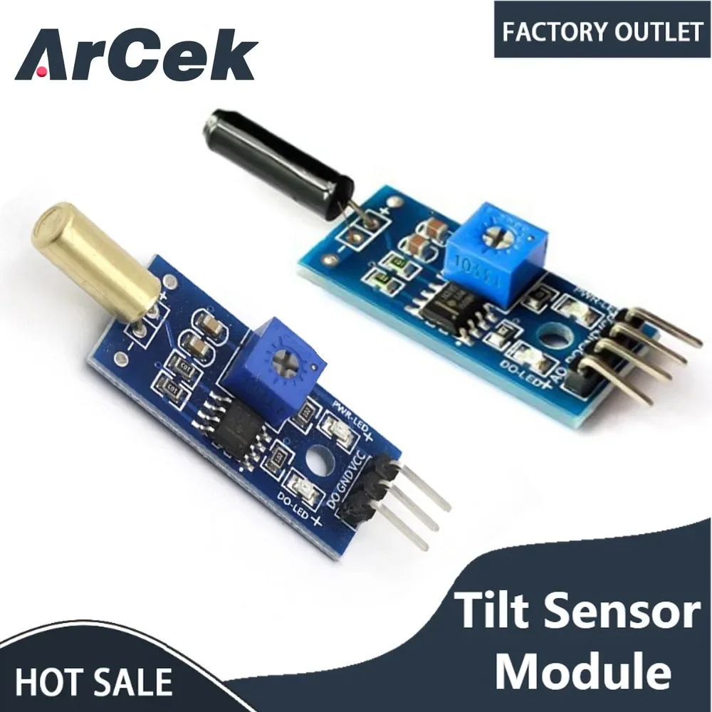 Модул сензор за наклон/модул сензор за вибрации Ключ на Микроконтролера Електронни Градивни елементи Умен робот за Arduino Сам Kit