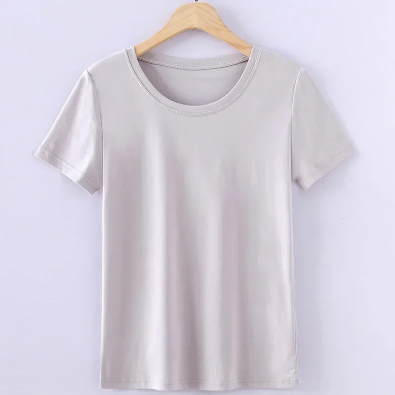 Дамски модни тениска 2023 г.-тениска Kpop с къс ръкав gray22