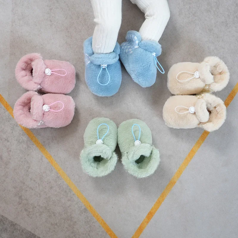 Детски памучен обувки подметка есента и зимата на Mao Mao Обувки за деца 0-6-12 месеца за новородени бебета момчета и момичета