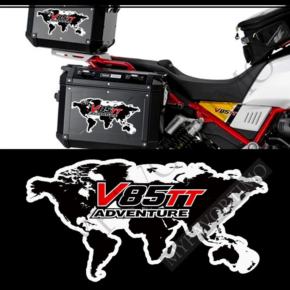 Седалките багажника V85TT за Moto Guzzi V 85 TT резервоар тампон протектор стикери стикер на багаж лого емблема