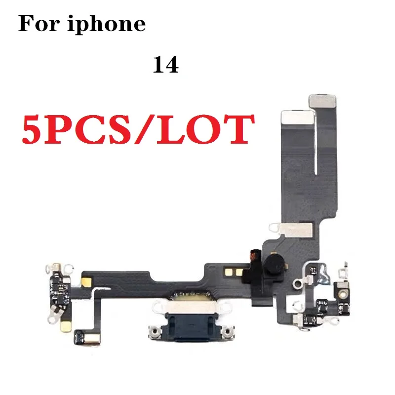 Alideao-Кабел за зареждане на iPhone 14, USB Конектор за зареждане, порт за зареждане Конектор на дъното на докинг станция за зареждане, 5 бр. лот