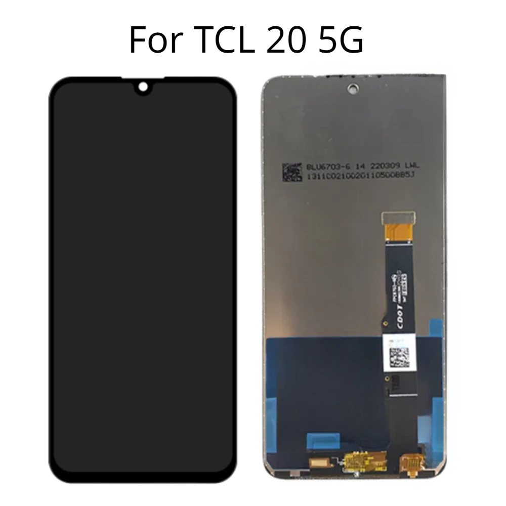 За TCL 20 5G T781 T781K T781H LCD дисплей Тъчпад Дигитайзер на Екрана В Събирането За TCL20 5G LCD