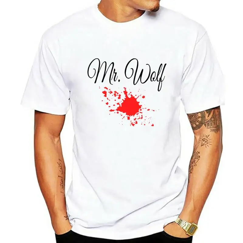 Мъжки t-shirt, Криминално чтиво, тениска Mr. Wolf, дамска тениска 0