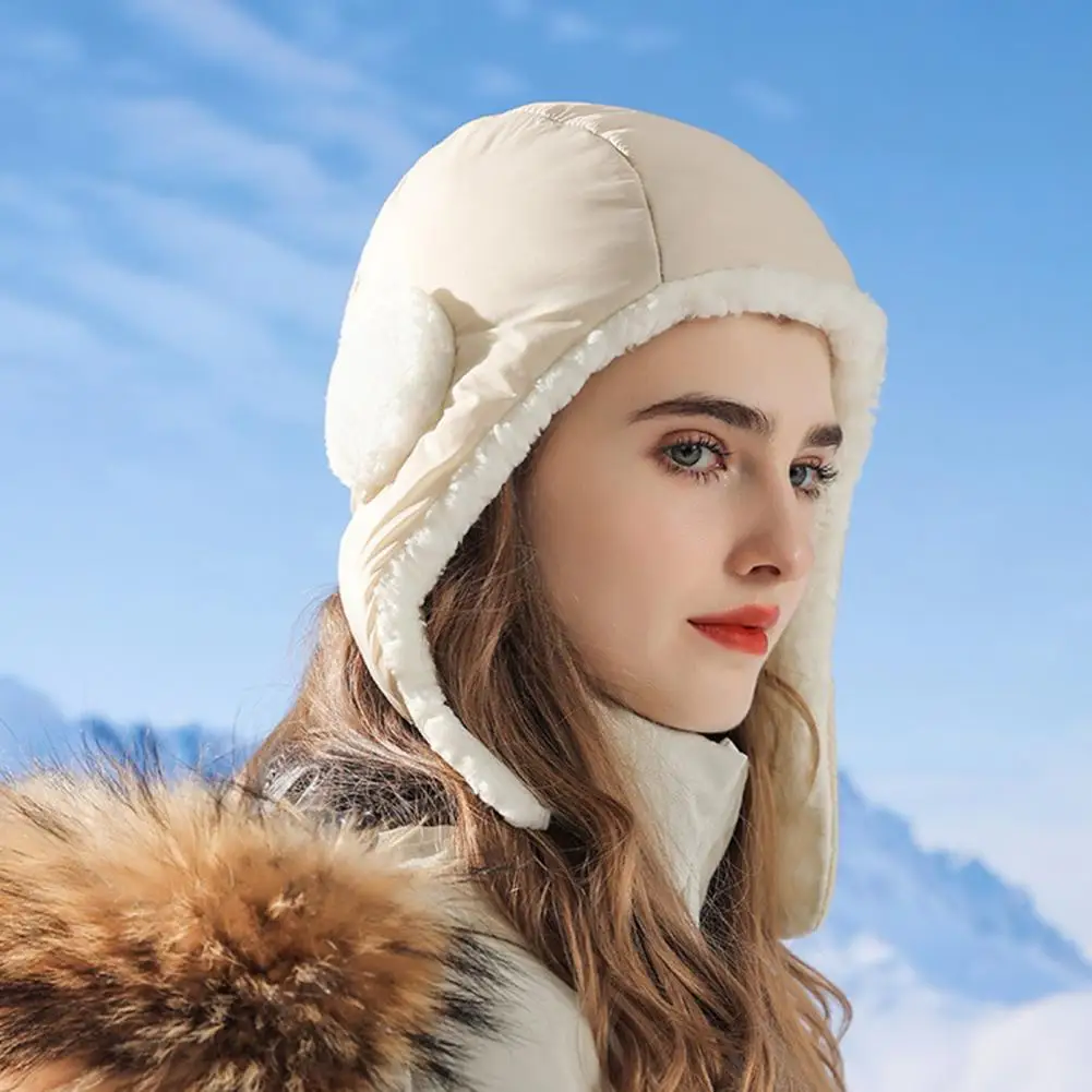 Износостойкая универсална зимни дамски мъжки шапка-ушанка, сверхмягкая шапка-ушанка с памучна подплата за езда