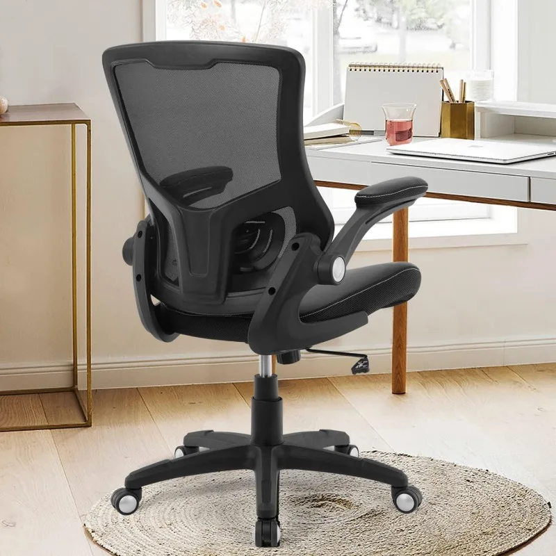Офис стол с ергономичен Работен стол, Компютърна Стол за домашния офис, са от изкуствена кожа, завъртане на Окото облегалка, Регулируема Лумбална подкрепа, спускащите се Ar