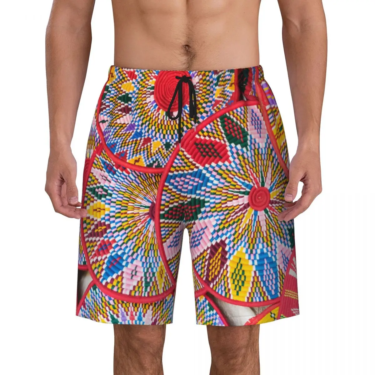 Мъжки бански с художествен принтом Етиопия Хабеши бързо съхнещи бански костюми, Плажни шорти Boardshorts 0