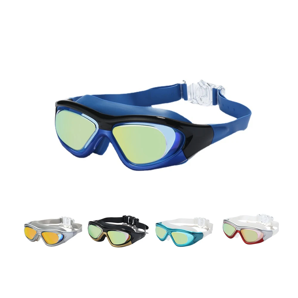 Плувни очила за възрастни, с покритие покритие, леки, водоустойчиви и фарове за Очила за гмуркане, голяма дограма, C538