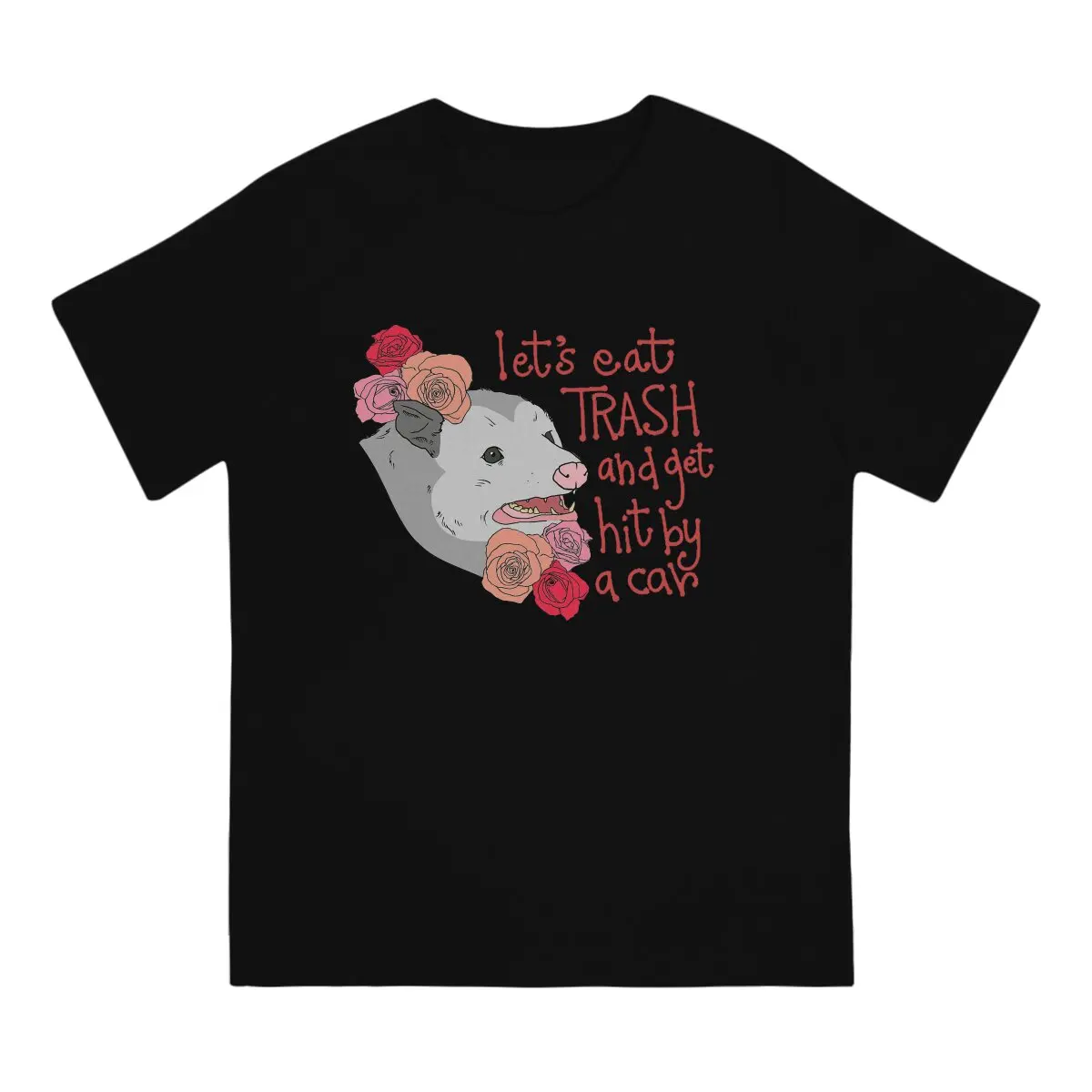 Let ' s Eat Trash Meme Мъжка Тениска Opossum Mouse Animal Новост, Тениски С Къс Ръкав И Кръгло деколте, 100% Памук, Дрехи С Принтом 1