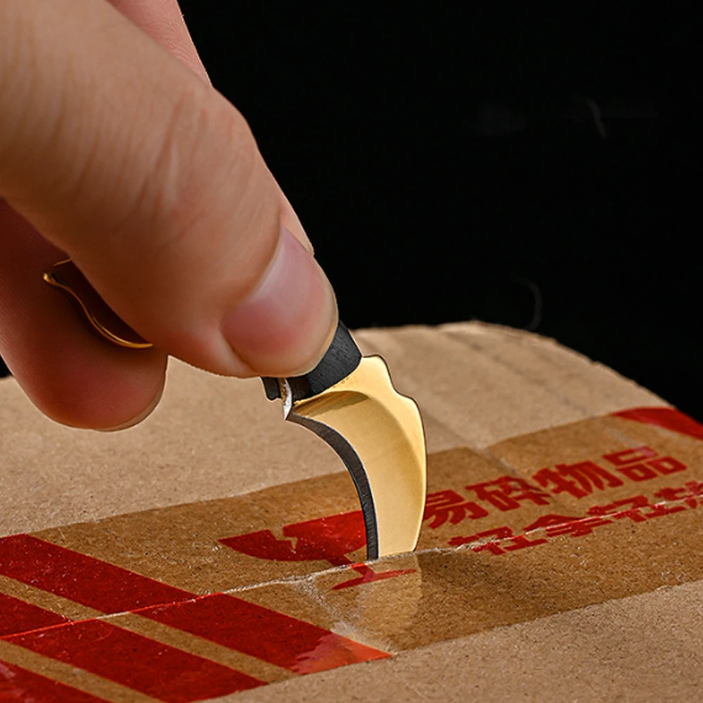 Мини-ключодържател с дървена дръжка, Джобен нож за къмпинг от неръждаема стомана, Малък Преносим Нож за почистване на зеленчуци с фиксирано острие, Многофункционален инструмент EDC 5