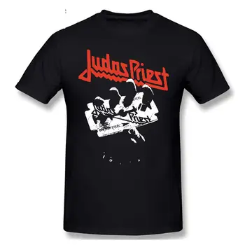 2021 Модерна графична тениска с изображение на аниме РОК АЛТЕРНАТИВА на JUDAS PRIEST За мъже, мъжки тениски, топ