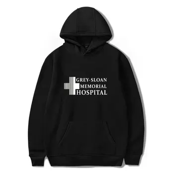 Hoody Grey Слоун Memorial Hospital, мъжки блузи, hoody в стил хип-хоп с надпис NEW Greys Anatomy, женски пролетно-есенен пуловер