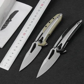 ZT0990 Остър сгъваем нож с висока твърдост за самозащита на открито, преносим, джобен нож за къмпинг