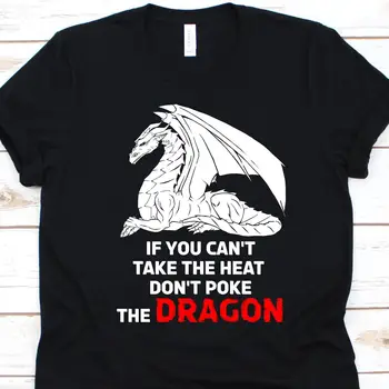 Ако не може да издържи на жегата, не тыкайте Дракон, тениска с елегантен дизайн Dragons Pogona За любителите на влечуги, герпетологов
