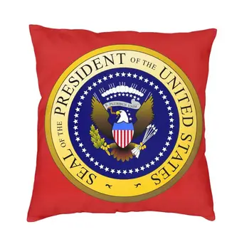 Калъфка за възглавница с печата на президента на САЩ Тръмп 60 * 60 см, Декоративна Калъфка за гласуване на избори в САЩ, Velvet Наволочный калъф за дивана