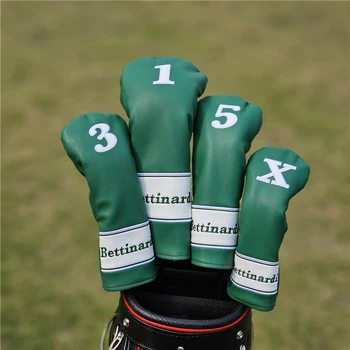 Маркови шапки за голф, за водача # 1 и # 3 и # 5, хибридни стика за голф клубове, Fairway, изкуствена кожа, Унисекс, опростен дизайн