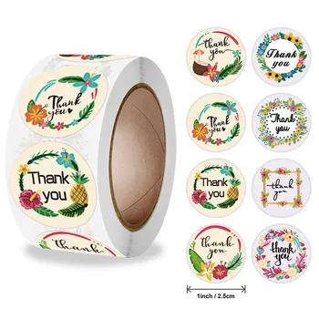 Подарък Гарнитури Етикети 50-500 бр Цвете Благодаря за Дизайн на Етикети За Scrapbooking Фестивал за Рожден Ден, Подарък за Декорация на Етикета