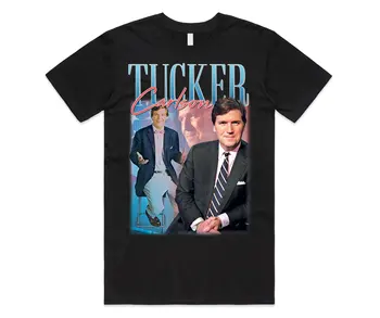 Тениска Tucker Carlson Homage, тениска ТЕЛЕВИЗИЯ Fox News, подарък Унисекс