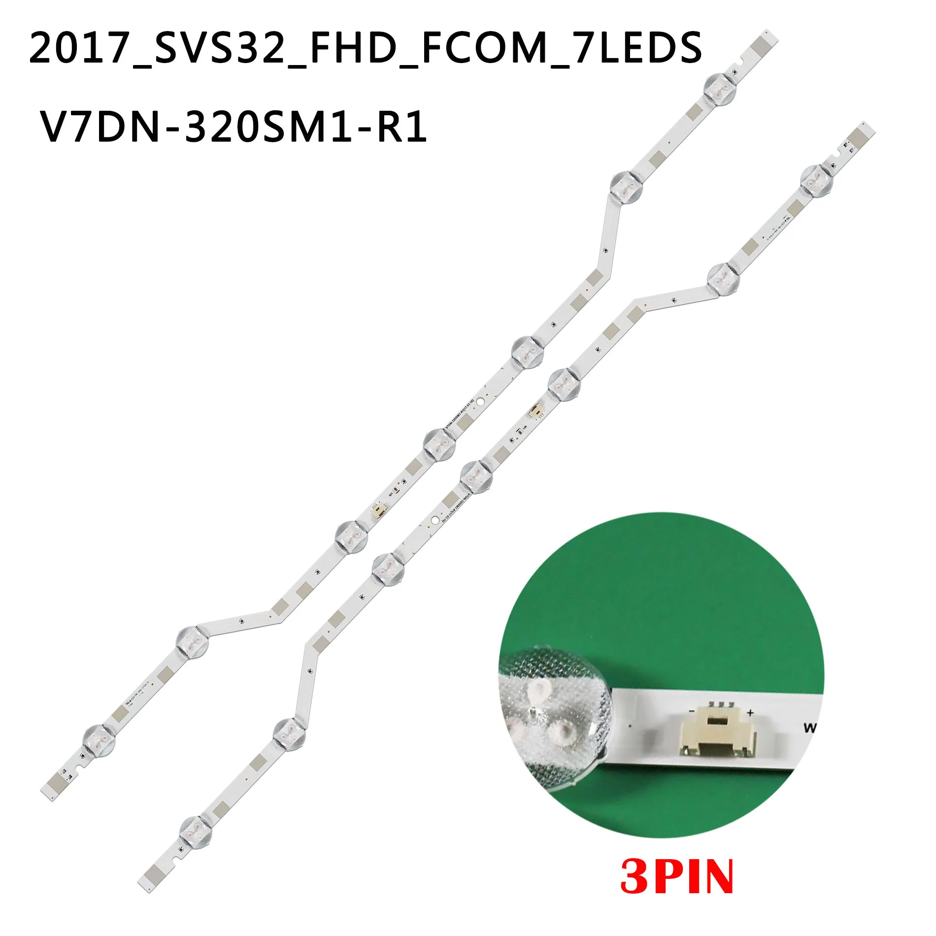 Led Подсветката 7LED 2017 SVS32 FHD FCOM_7LEDS V7DN-320SM1-R1 За UE32M5005AK UE32M5005AW UE32M5002AK CY-JM032BGER2V HV320FHB-N10 0
