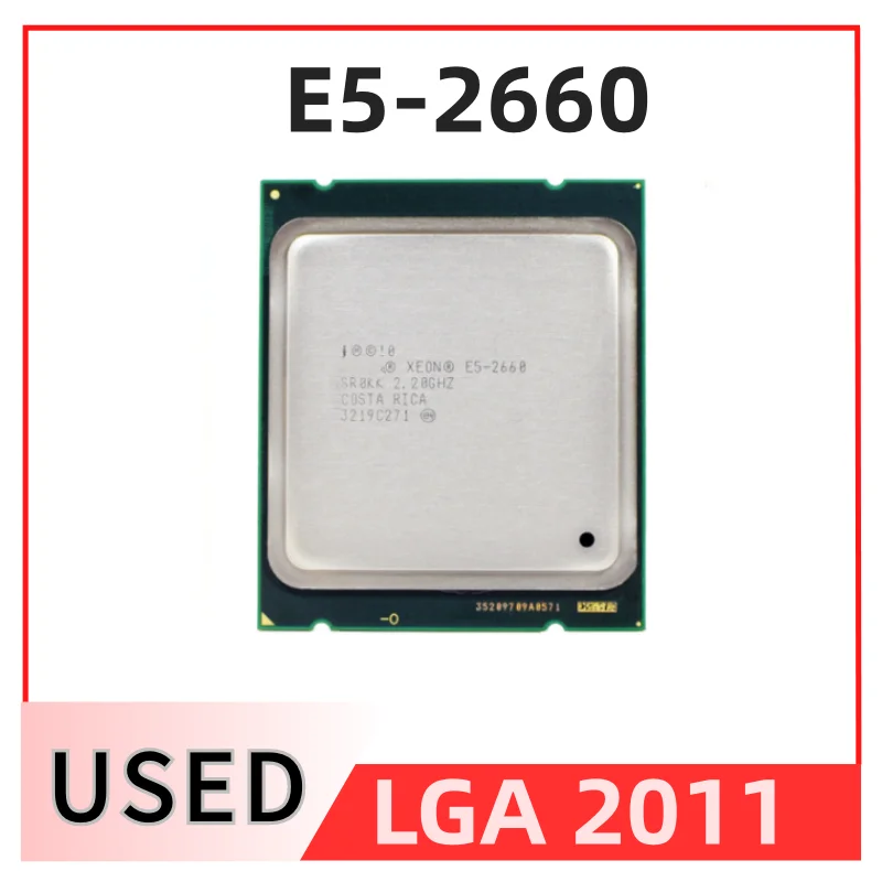 Процесор Xeon E5-2660 8-ядрен/20 М Кеш-памет / 2,2 / Ghz /8,00 Hz/с 95 W LGA 2011 E5 2660