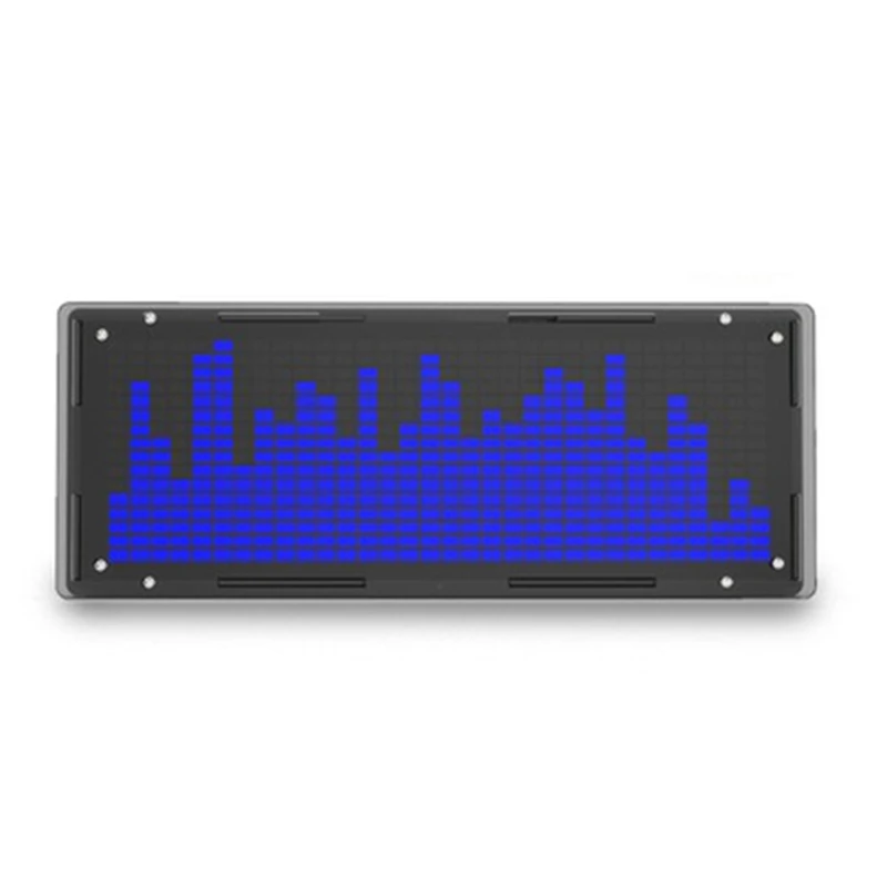 Led Музикален Спектрален Дисплей САМ Kit 16X32 Ритъм Light Clock, 8 Видове Режим на Спектрален Индикатор за Запояване на SMD, Синьо