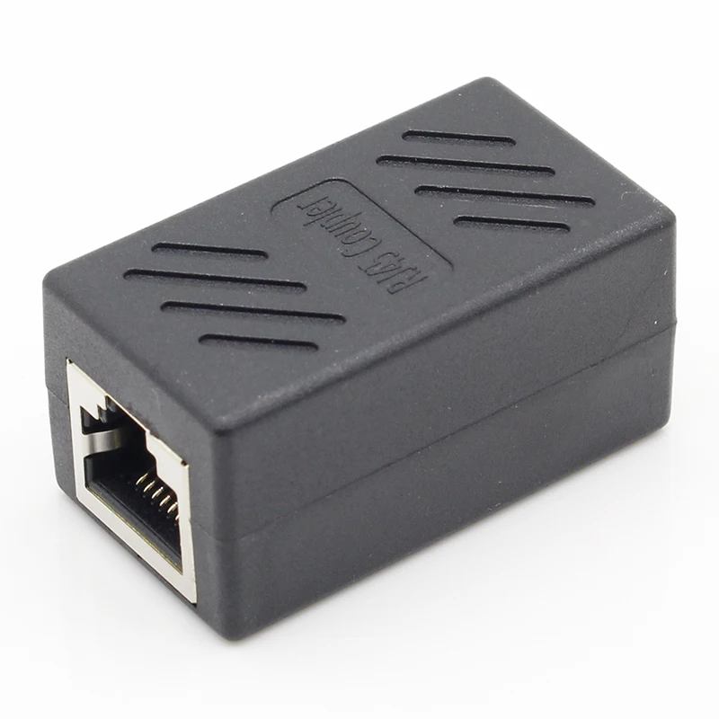 1 бр. Цветен мрежов LAN конектор от жена на жена, адаптер, удължителен кабел, удължителен кабел Ethernet кабел RJ-45