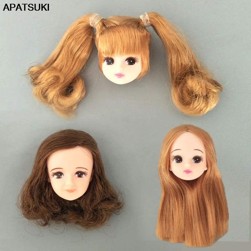 Мека пластмаса висококачествен стоп-моушън главата със собствените си ръце за куклено голове Licca за 1/6 куклено играчки BJD за деца, 1: 6, аксесоари за кукли