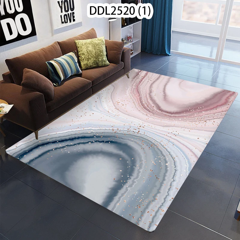 Цветен мрамор модел килим за хола украса голяма стая юношеството подложка за всекидневна домашна изтривалка за баня Изтривалка за баня