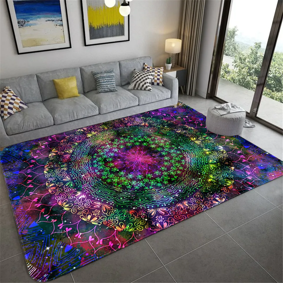 Цветове килим Татул красива ретро-подложка за спални подложка за пикник килимче за йога килимче за молитви цветна подложка за хол