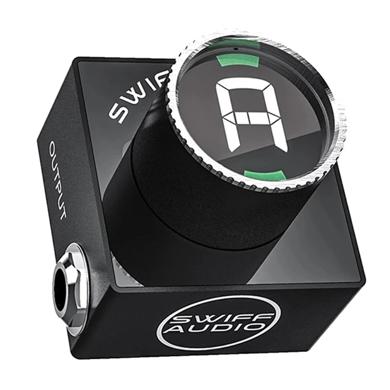 Подмяна Тунер SWIFF C10 Mini Audio Pedal За Настройки Хроматичен Бас Китара HD LED Дисплей, Регулируема Стойност на Гамата A4 430-449hz 0