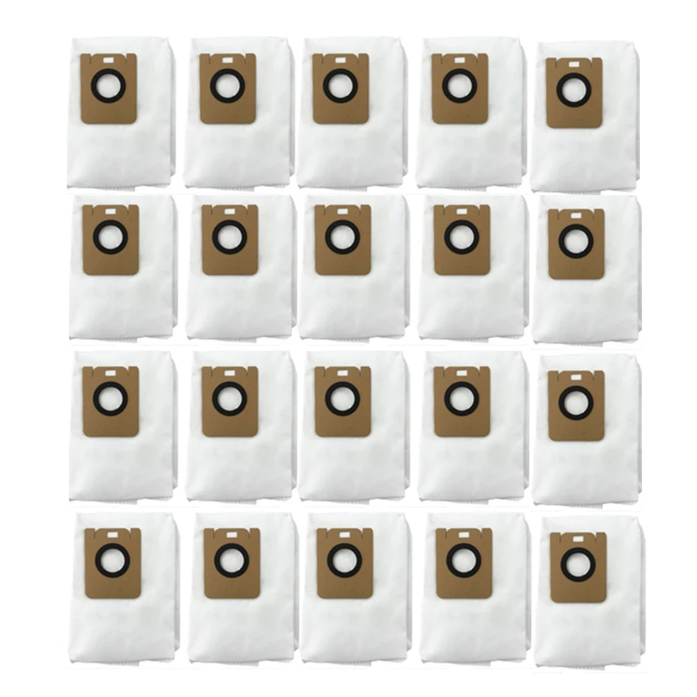 20pcs торби за прах за Xiaomi Dreame Bot D10 Plus RLS3D, Прахосмукачка, Торба за боклук, Резервни части