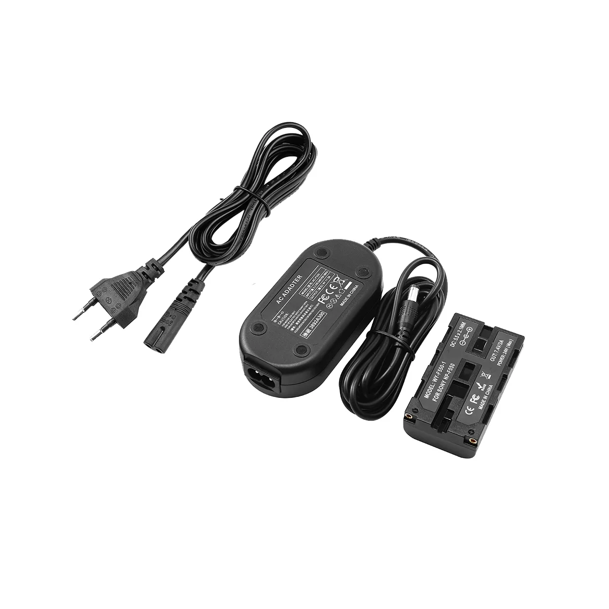 NP-F550 Сляпо Свързване на Батерия за Sony NP-F550 Series Battery LED Fill Light Monitor Z CAM Camera Plug EU 0