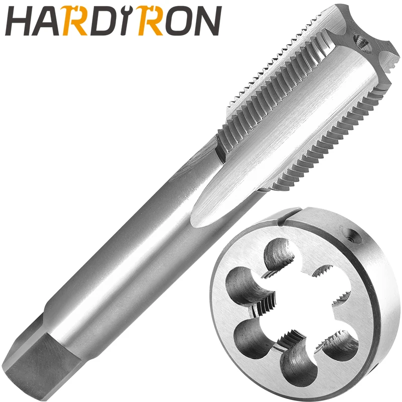 Hardiron M35 X 1.25 Метчик и матрицата правосторонние, M35 x 1.25 метчик с машинна резба и кръгла матрицата