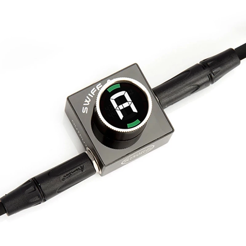 Подмяна Тунер SWIFF C10 Mini Audio Pedal За Настройки Хроматичен Бас Китара HD LED Дисплей, Регулируема Стойност на Гамата A4 430-449hz 1