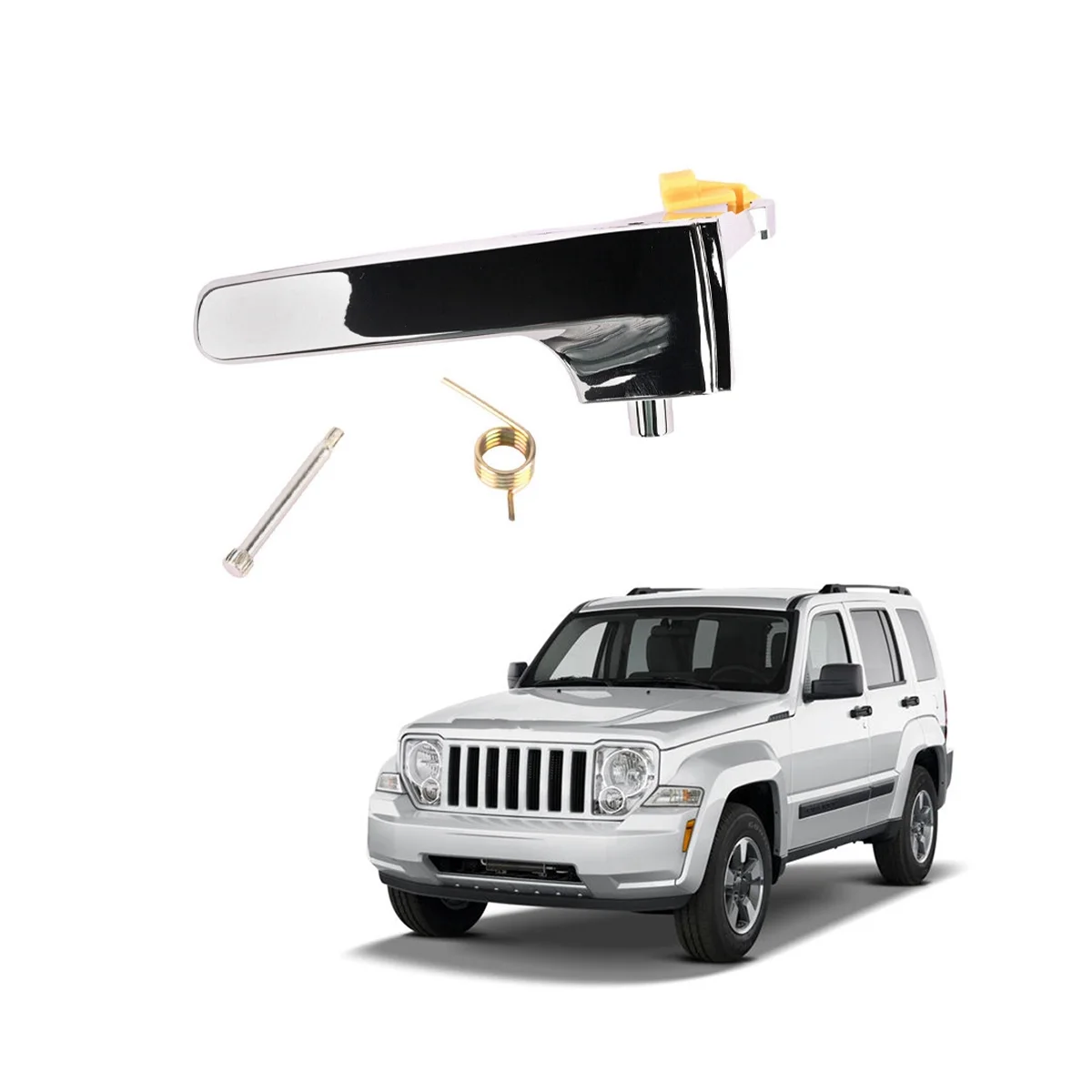 Дръжка вътрешна врата хромирана за Jeep Liberty 2008-2012 отпред или отзад LH 68033461AA 1