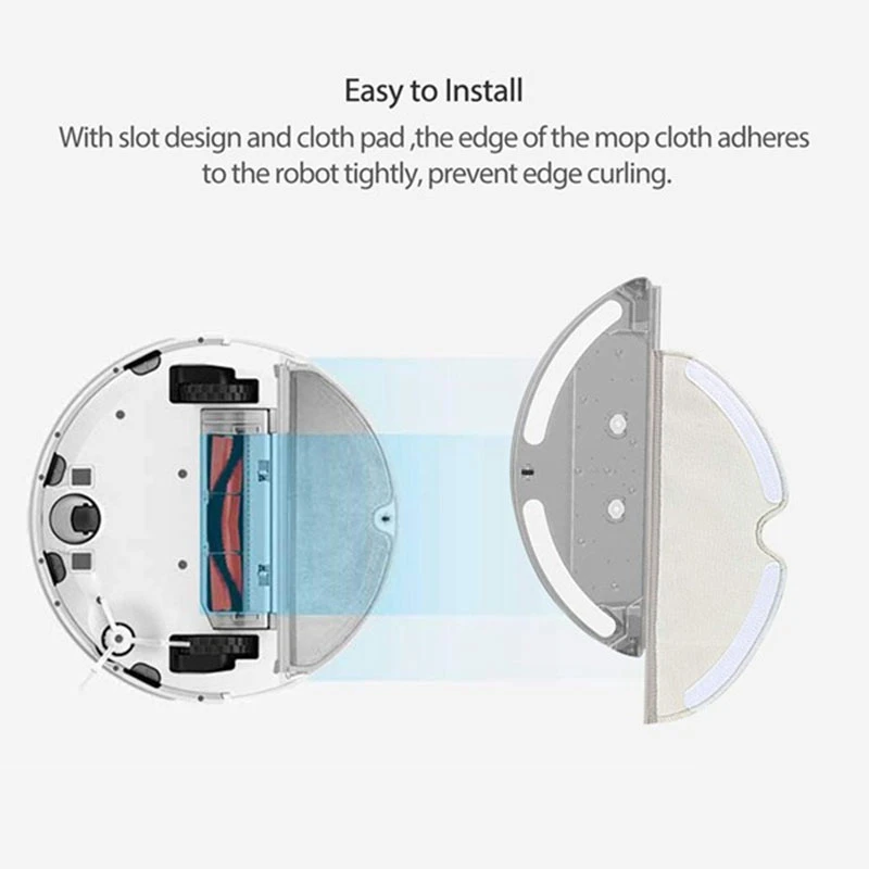 Подходящ за аксесоари за робота-прахосмукачка Xiaomi Mijia 1В, 6 бр., кърпа за почистване, въже, използвана за замяна на прахосмукачка 2