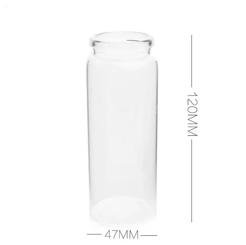 Търговия на едро с 50 бр./лот, благородна новата модерна стъклена бутилка за желания обем 150 ml със запушалка 2