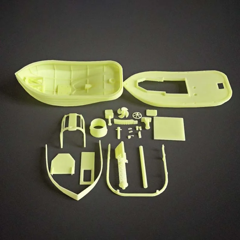 1/18 Комплект модел радиоуправляемого мини влекач с 3D печат Мини-модел на въглероден влекач с дистанционно управление ръчно изработени Колекция от играчки за модели на кораби 3