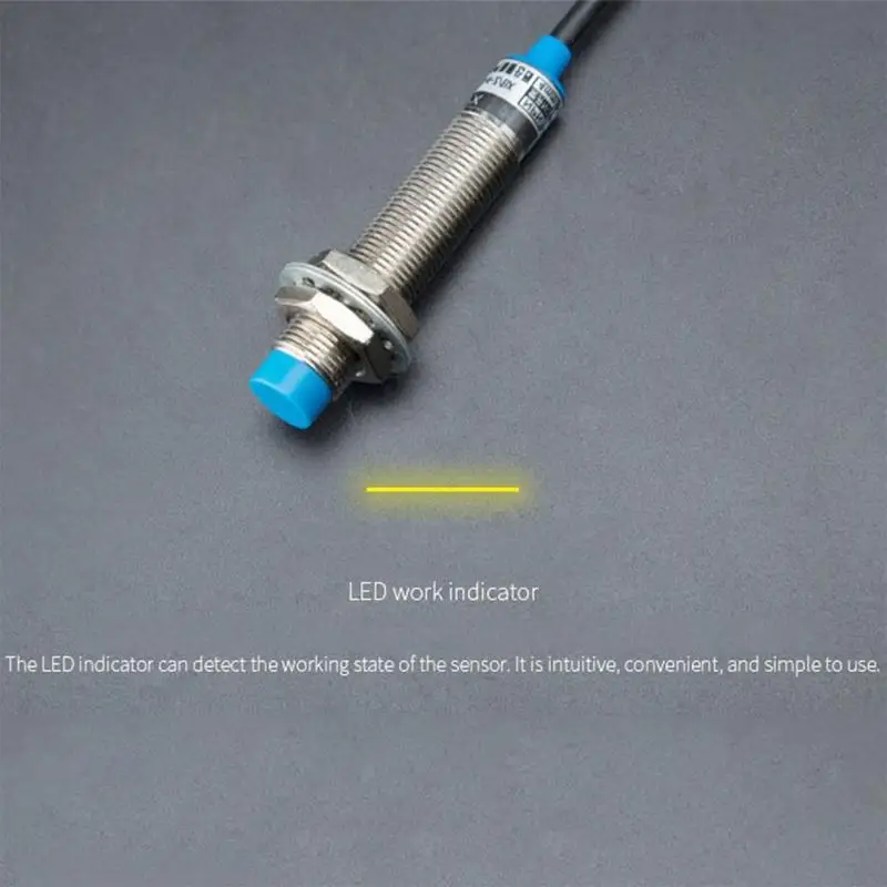 Индуктивен безконтактен сензор за близост M12 PNP Нормално разомкнут за постоянен ток 6-36 В Разстояние на откриване на 4 мм ± 10% LJ12A3-4-Z/BY 4