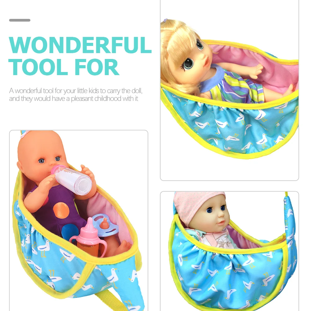 Регулируема предна чанта-переноска за съхранение на детски плюшени играчки за момичета 4