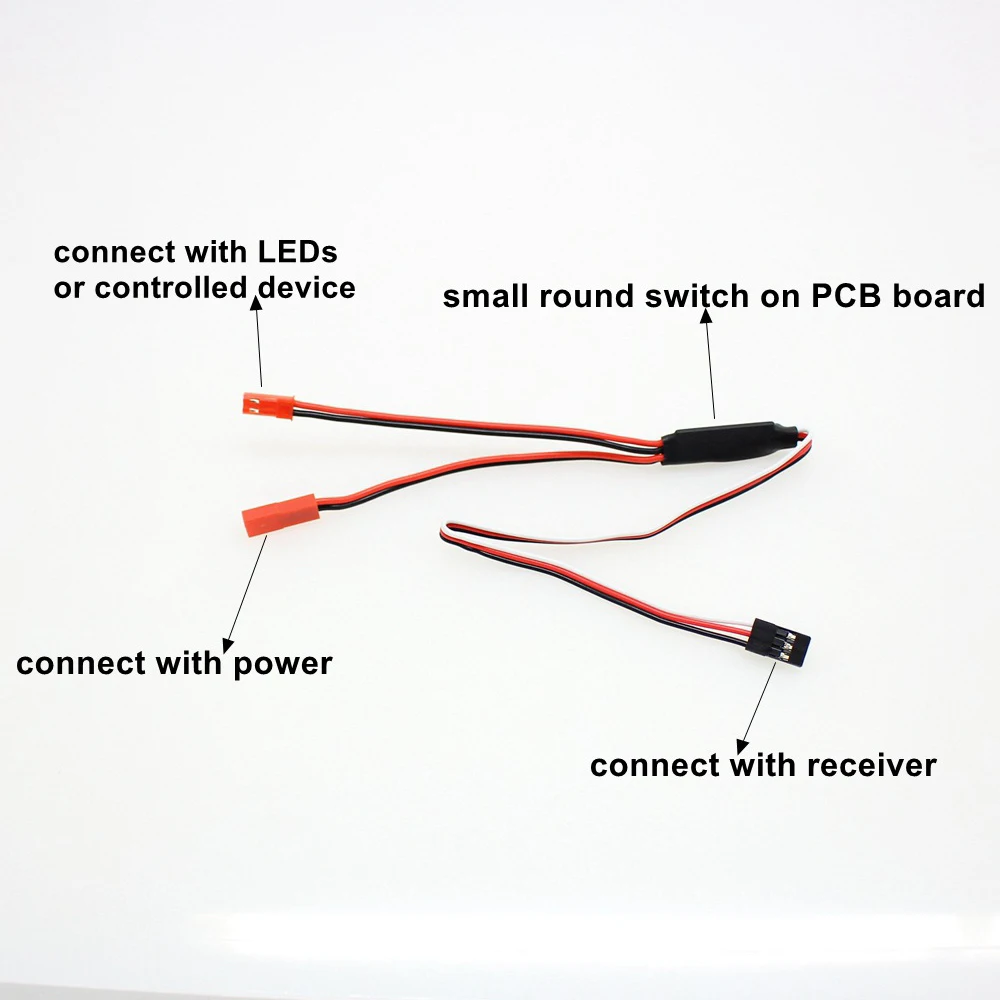 Нова led лампа-светкавица, 1 бр., асиметричен ключ, такса за управление на лампа, rc предавател, приемник, контролируеми изходи за включване/изключване RX 4