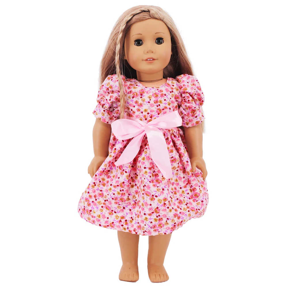 Аксесоари за розова кукольной дрехи 25 стилове за 18-инчовата момичета-американки и 43-сантиметровой кукли-Реборн, бебешка рокля на нашето поколение, куфар 4
